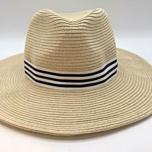 Bass Wide Brim Sun Hat Women OSFM Paper Straw Packable Floppy Beach Headwear - Picture 5 of 13